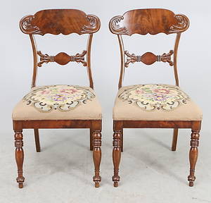 STOLAR, 1 par, karl johan stil, 181900-tal.