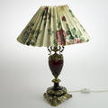 BORDSLAMPA, mässingglas.