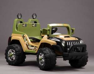 Elektrisk jeepbil til børn, grøn