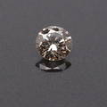 DIAMANT, brun, rund brilliant, 0,19 ct.