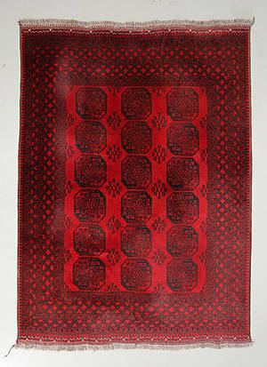 MATTA Afghan, mått 294x210 cm.