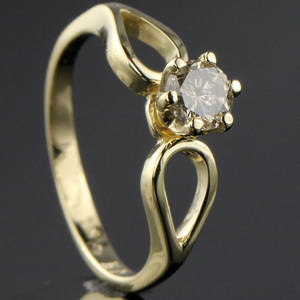 Solitaire ring ca. 0.45 ct.
