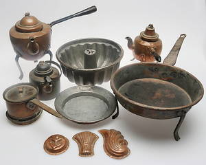 SAMLING KOPPARFÖREMÅL.