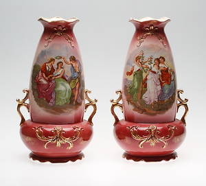 VASER, ett par, Kaufmann, 1900-talets början.