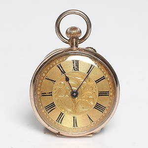 MORMORSUR, 9k guld, 1900-tal. Bruttovikt 27 gram.