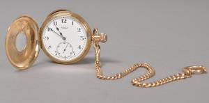Rolex lommeur - kasse stemplet 375lænke stemplet 580. 1900-tallets første halvdel.