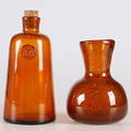 VAS, samt karaff, glas, Erik Höglund, Kosta, signerade, 1900-tal.