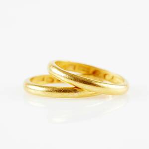 Vigselringar 23 k guld