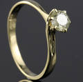 Solitaire ring ca. 0.52 ct.