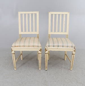 STOLAR, 1 par, gustavianska, 1700-tal.