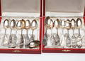KAFFESKEDAR, 14 delar, vikt ca 195 gram, Silver.