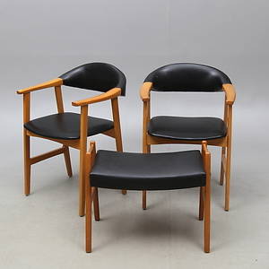 KARMSTOLAR, 1 par, PALL, 195060-tal.