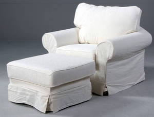 Hvilestol med puf, aftageligt betræk 2