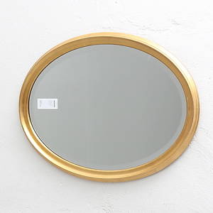 SPEGEL med facettslipning, förgylld, 1900-talets mitt.