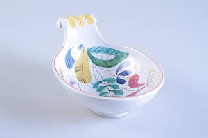 STIG LINDBERG. Skål, Gustavsbergs studio 1900-talets första hälft, signerad.