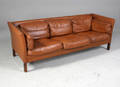 Dansk møbelproducent. 3-pers. sofa, læder