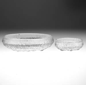 SKÅLAR, 2 st, glas, Iittala, Finland, 1900-talets andra hälft.