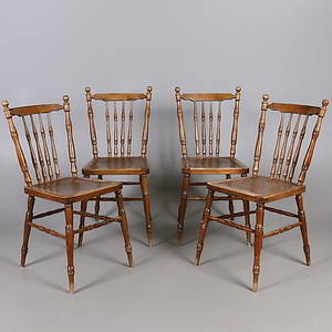 PINNSTOLAR, 4 st, 1900-talets första hälft.