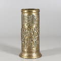 PARAPLYSTÄLL, gulmetall, 1900-tal.