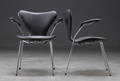 Arne Jacobsen 1902-1971. To stole syveren , model 3207. 2