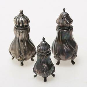 STRÖARE, silver, tre st. rokokoform.