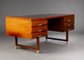 Kai Kristiansen f. 1929, fritstående skrivebord af palisander