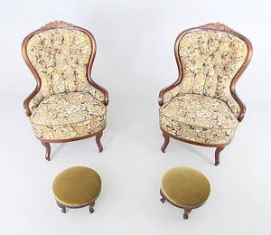 EMMAFÅTÖLJER,1 par,1900-tal.