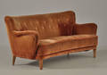3-pers.sofa fra 1940erne, velourbetrukket
