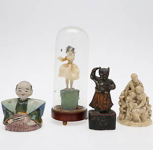 FIGURINER, 4 stycken 1800-1900-tal.