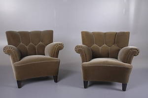 FÅTÖLJER, ett par, 1900-tal.