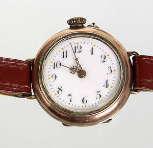 ARMBANDUHR, SILBER 800, UM 1920.