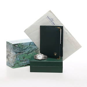 ARMBANDSUR, midsize, Rolex Oyster Perpetual Datejust Chronometer, automatisk, cal. 2235, stål med ring av vitguld.