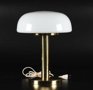 Abo bordlampe, messing, opalglas