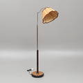 GOLVLAMPA, metall och trä, art deco, 1900-talets andra kvartal.