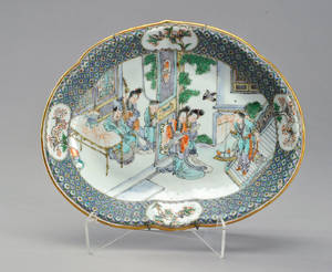 Fad af porcelæn Kina 1800 tallet