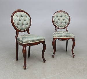 STOLAR, ett par, Louis XVI-stil. 1900-tal.