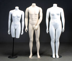 Tre mannequinner 3