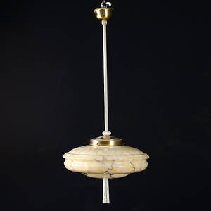 TAKLAMPA, glas mässing, Art Deco, 192030-tal.