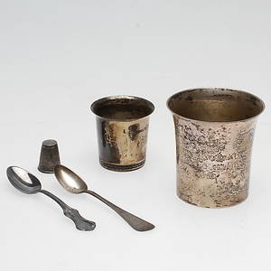 BÄGARE mm silver, vikt ca. 133,3 gram.