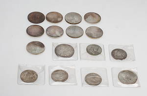 MYNT, 16 st, silver, Sverige och USA.