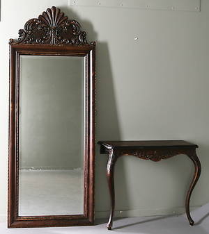 SPEGEL samt KONSOLBORD, 1900-tal.