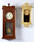 VÄGGUR, 2 st, bl a Junghans, 1900-tal.