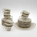 KAFFESERVIS POMPADOUR, 25 delar, Rosenthal.