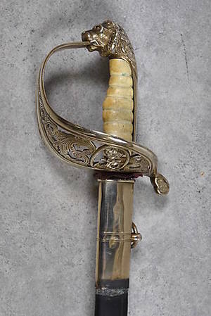 SJÖOFFICERSSABEL, möjligen England 1800 tal.