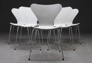 Arne Jacobsen 1901-1972. Stole model 3107 Syveren. 6