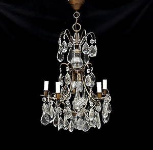 LJUSKRONA, barockstil, 1900-talets andra hälft. Höjd ca 70 cm.