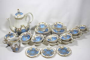 KAFFESERVIS, 34 delar, porslin, Tyskland.