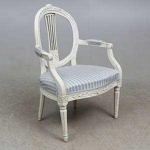 KARMSTOL, gustaviansk, 1700-tal.