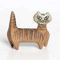 LISA LARSON. Figurin, stengods, katt, Gustavsberg.