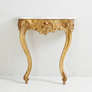 Konsol med stenskiva